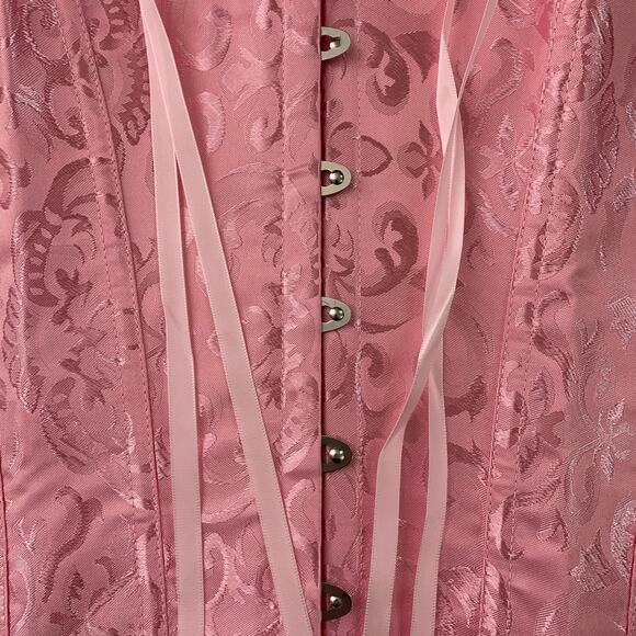 Pink Modern Corset Selvedge Shaper Bonus Panties Large - Picture 5 of 5